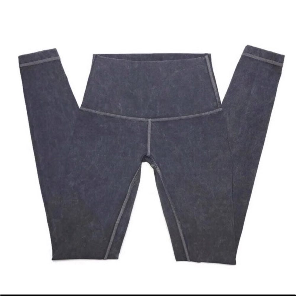 Women's High-Waisted Gray designed Lululemon leggings